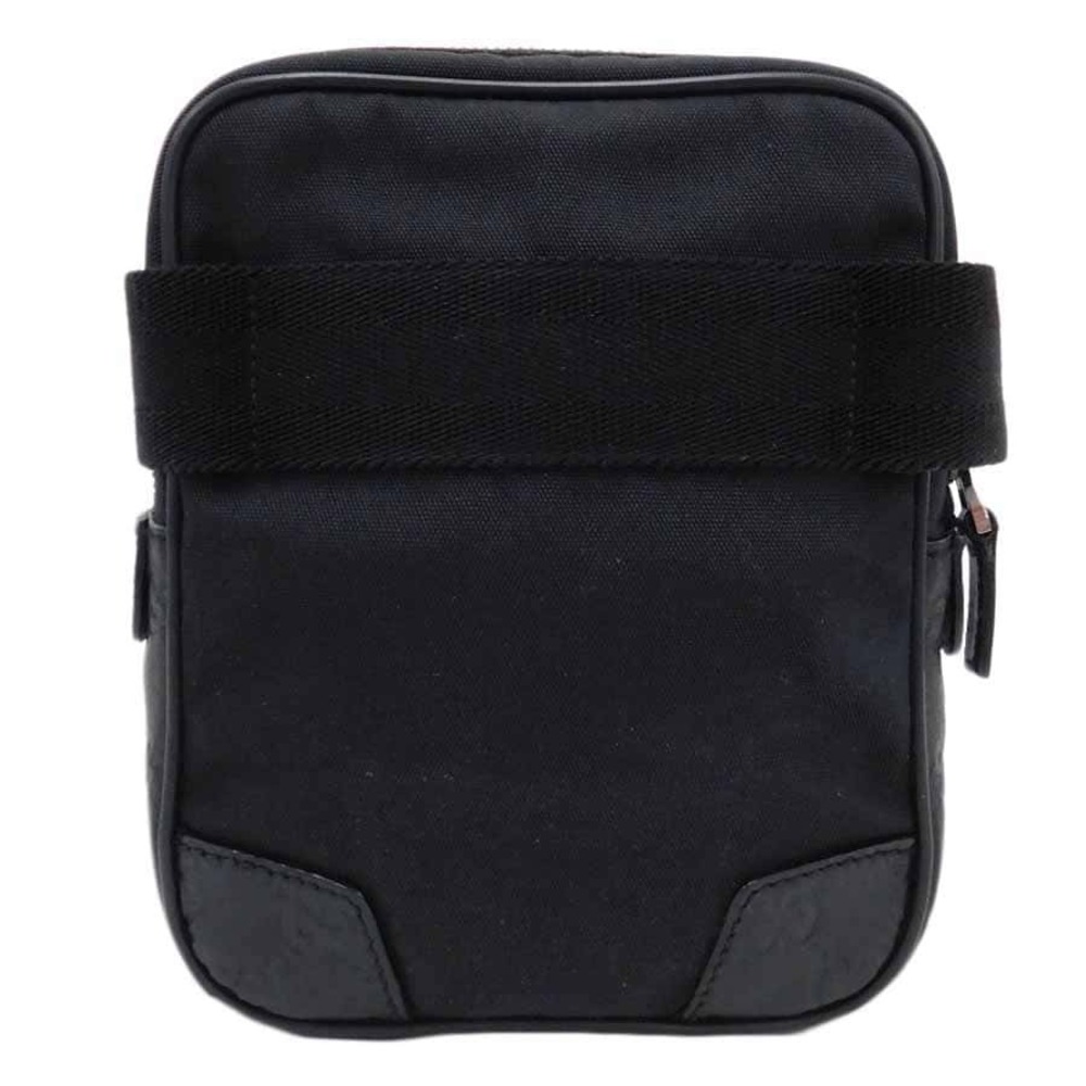 Gucci Black Shoulder x Jacquard Bag Leather ssima Waist Black